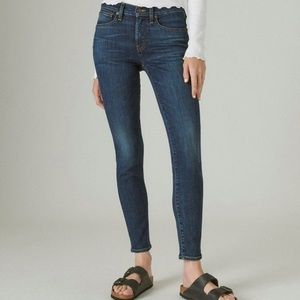 NWT Lucky Brand ”Ava“ Mid-Rise Skinny Dark Blue Jeans size 4/27R